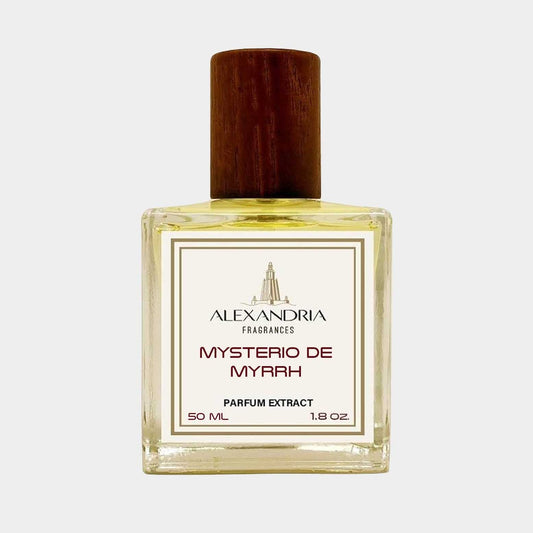 The perfume Alexandria Mysterio de Myrrh.