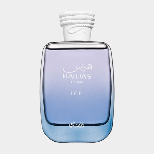 The perfume Rasasi Hawas Ice For Him.